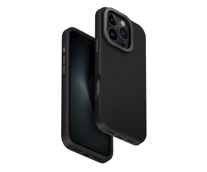 Etui do telefonów Uniq Keva Max do iPhone 16 Pro Magclick Charging carbon black UNIQ-IPP(2024)-KEVMMBLK